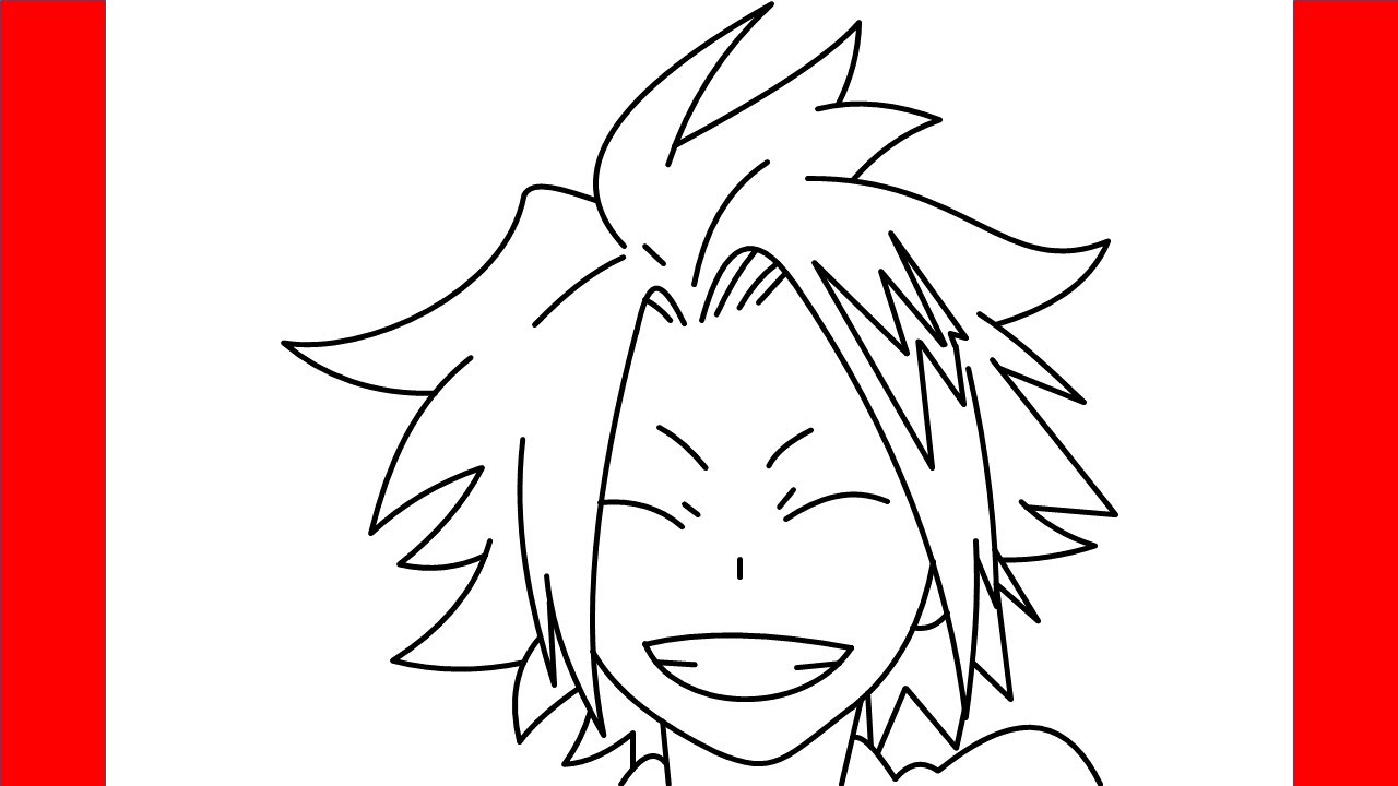 How To Draw Denki Kaminari From My Hero Academia - Step By Step Drawing