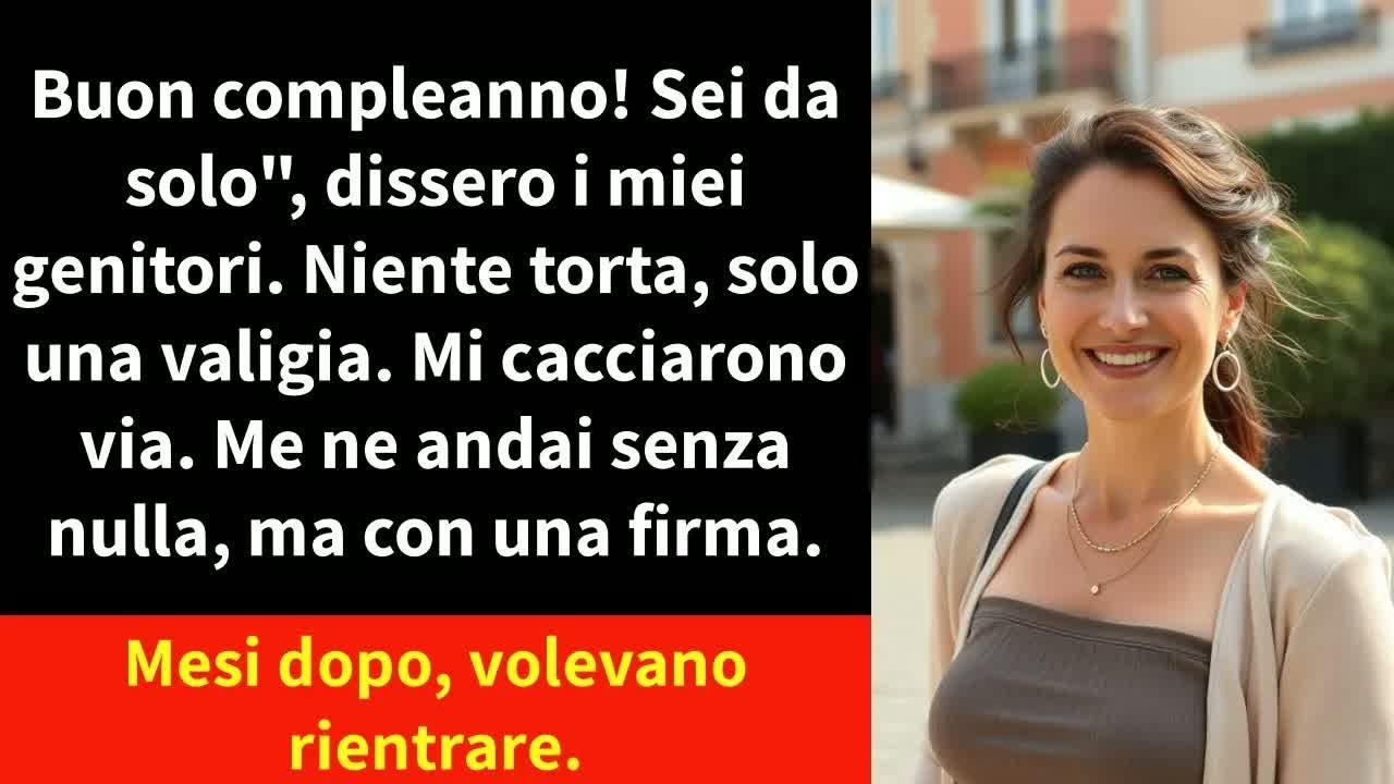 Buon compleanno! Sei da solo＂, dissero i miei genitori  Niente torta, solo una valigia