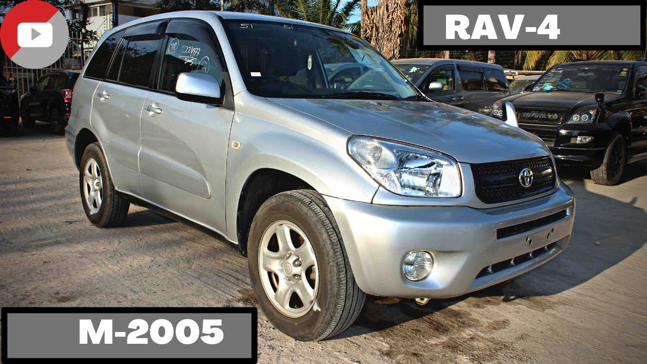 Toyota Rav-4 2005 model in silver colour now available at harab motors tz