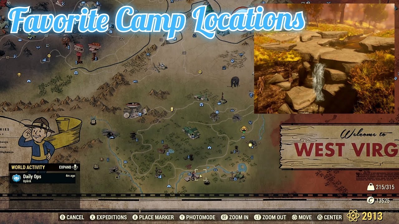 Fallout 76 - Favorite Camp Locations Per Region