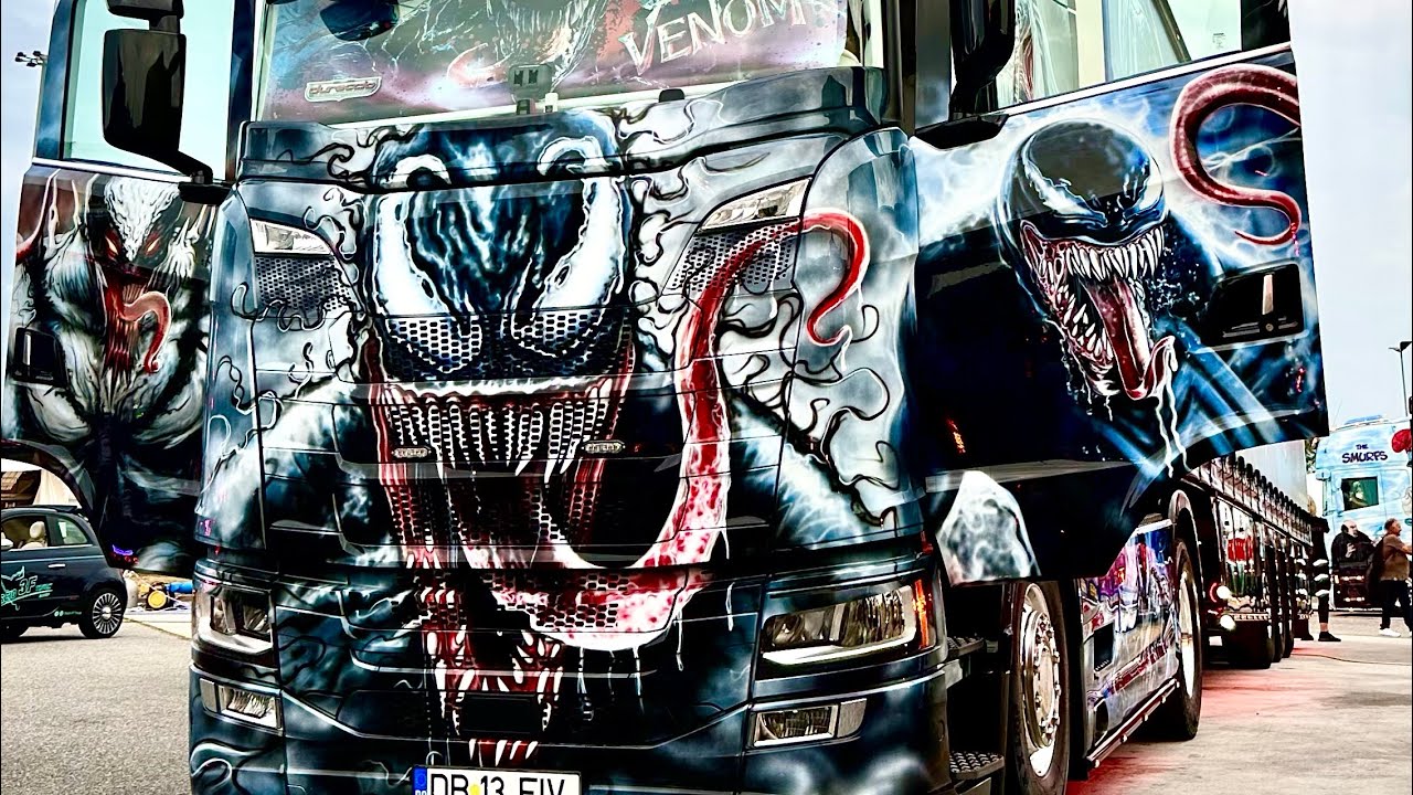 SCANIA V8 SOUND OPEN PIPE - EUROPEAN TRUCK FESTIVAL - AUTOPARCO BRESCIA EST - TruckShow
