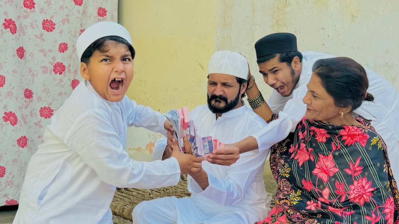 Ali ny papa ko lot leya Eid pr 😳|| new notes le k bhag gaya Ali || Eid first day|| Eid in village||