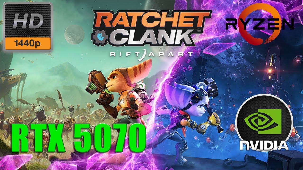 Ratchet and Clank Rift Apart RTX 5070 Ryzen 7500f 1440p