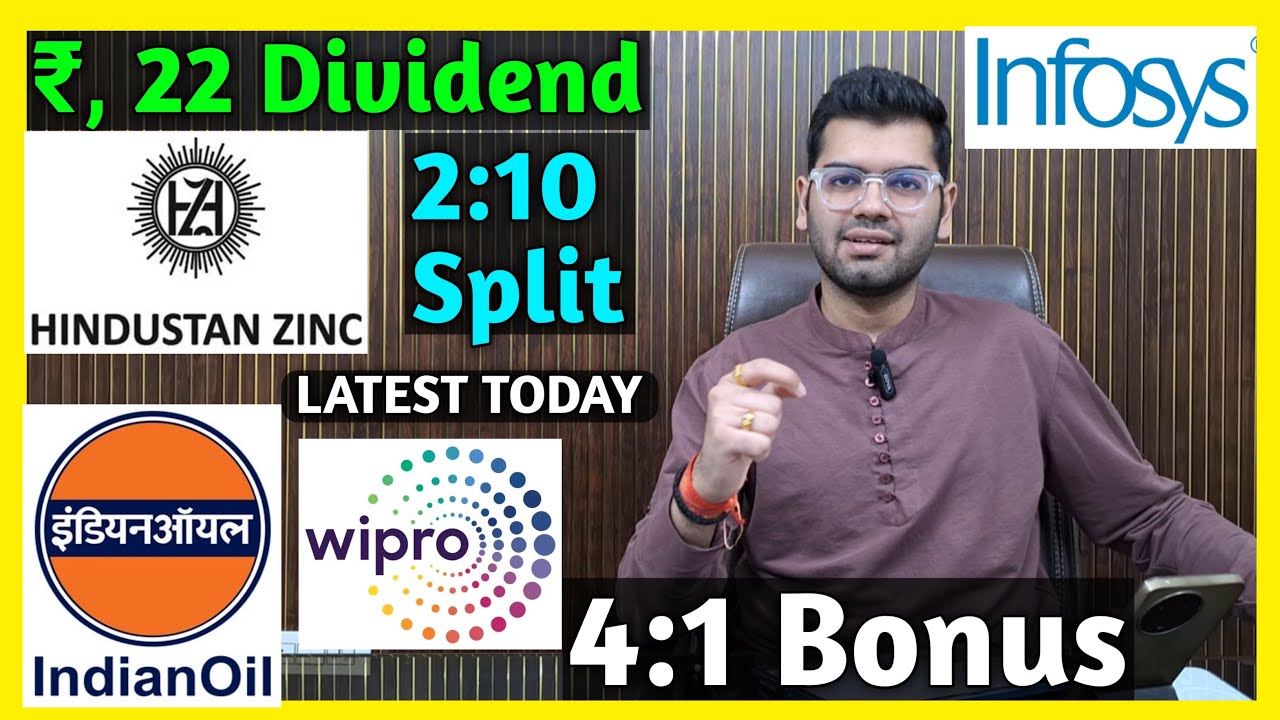Hindustan Zinc, Indian Oil, Infosys, Wipro Stocks Declared High Dividend, Bonus & Split