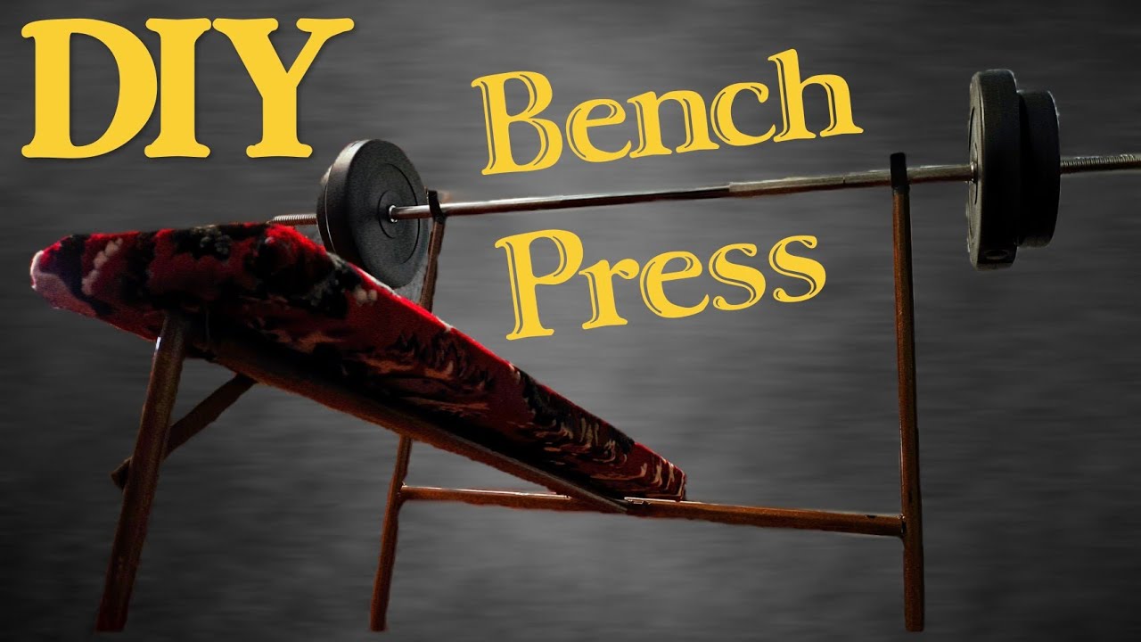 DIY Foldable Bench Press (Space Saver!)