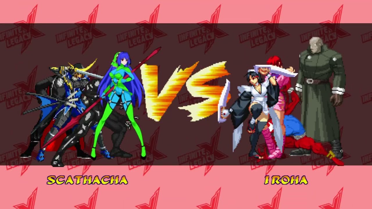 [4K] MUGEN: ETB – Scathacha, Agony, Date, Raphael vs Iroha, Shermie, Scarlet Spiderman, Mr. X