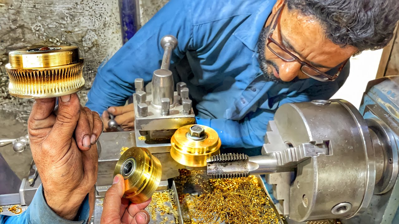 Amazing Technique With a thread drill on a lathe machine, it is difficult to make worms