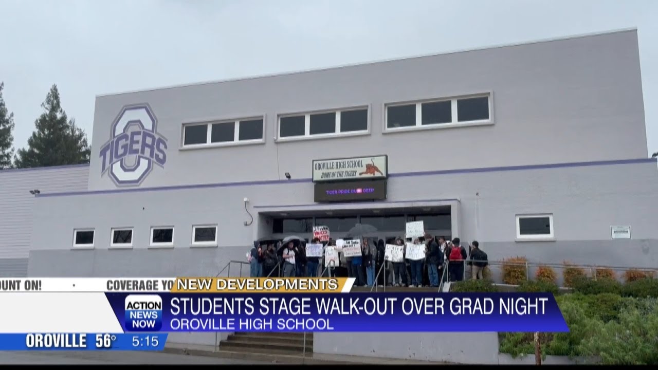 Oroville High students protest grad night cancellation