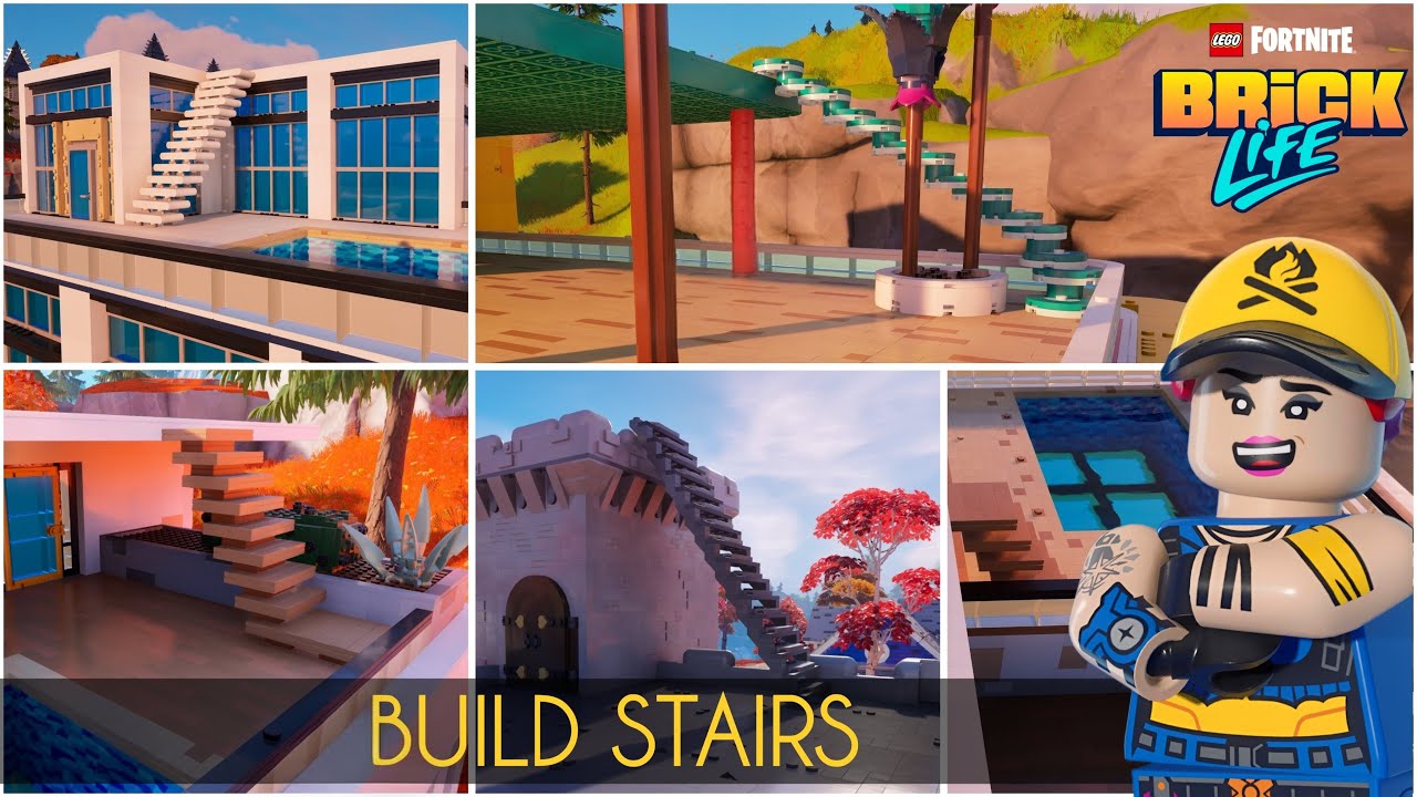 HOW TO BUILD STAIRS - Full Tutorial in Lego Fortnite Brick Life