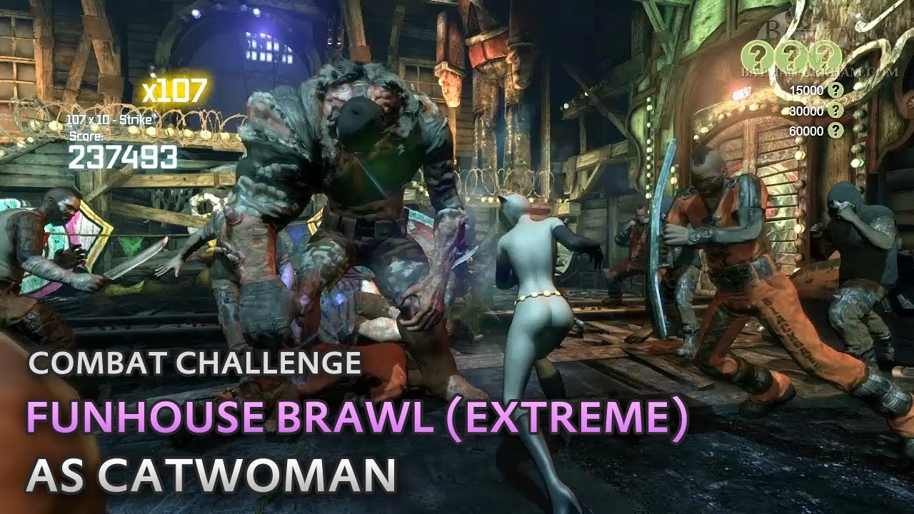 Batman: Arkham City - Funhouse Brawl (Extreme) [as Catwoman] - Combat Challenge