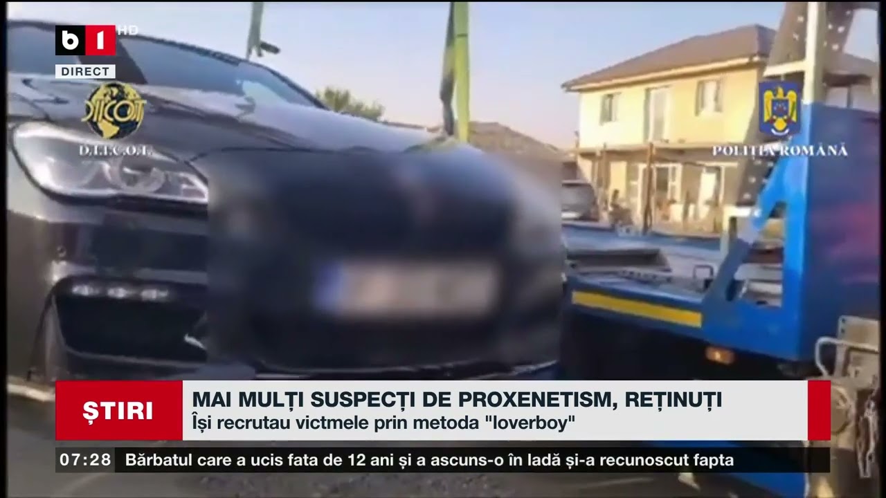 MAI MULȚI SUSPECȚI DE PROXENETISM, REȚINUȚI_Știri B1_25 aug 2023