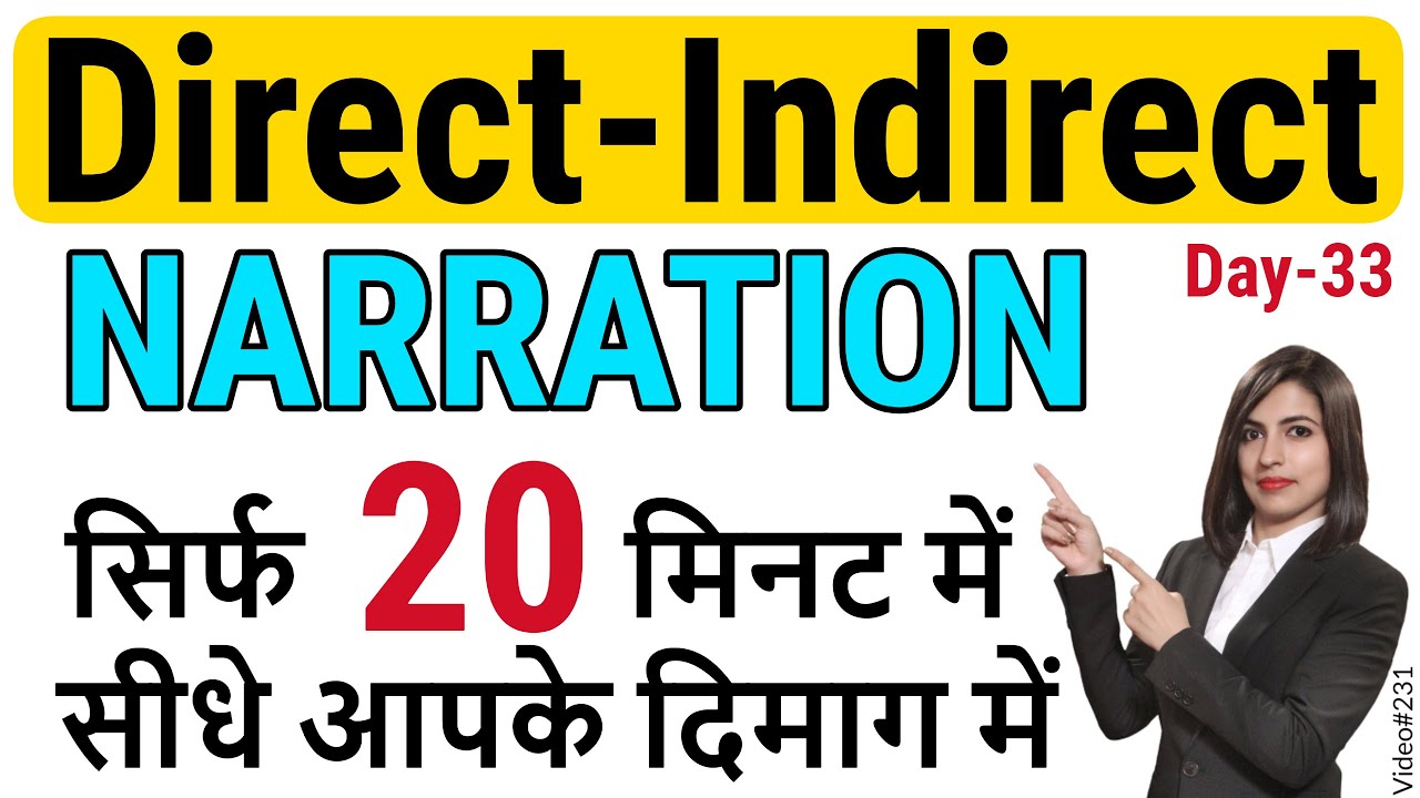 Narration rules | Direct and Indirect Speech Rules | EC Day33