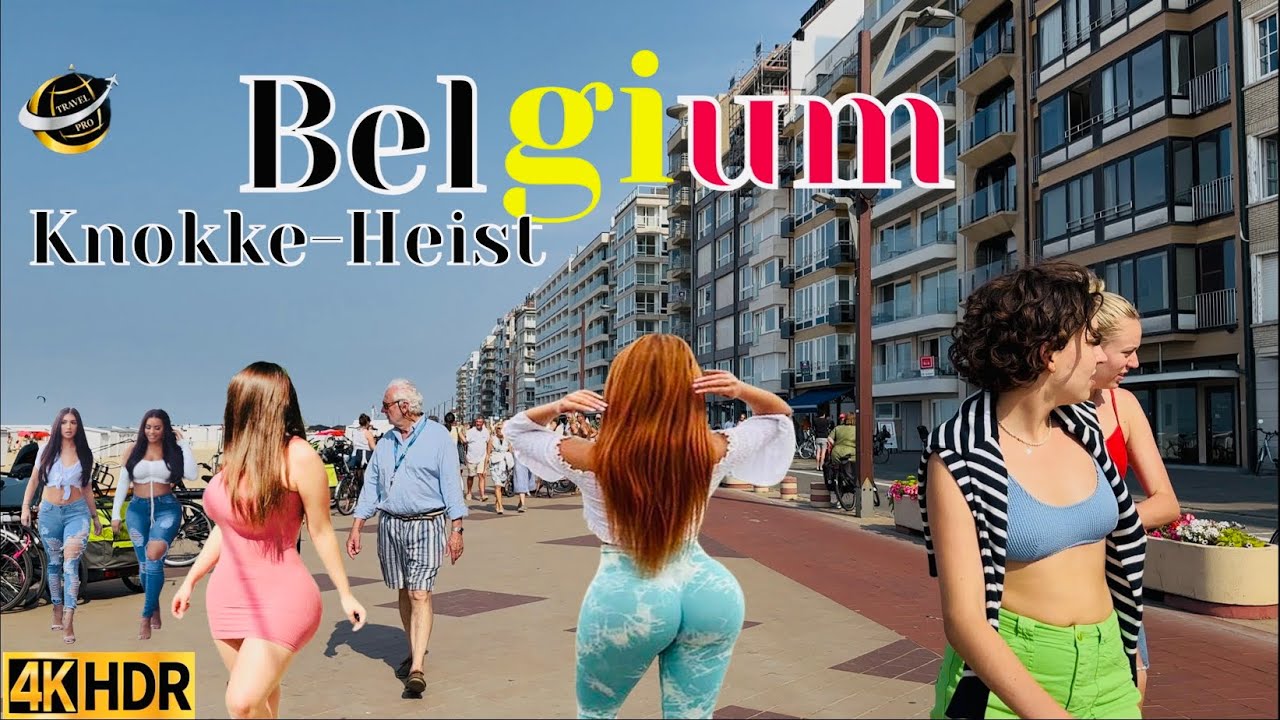 Knokke-Heist  Belgium 🇧🇪￼ Beautiful City ￼Walking Belgian sunny Day 4KHDR