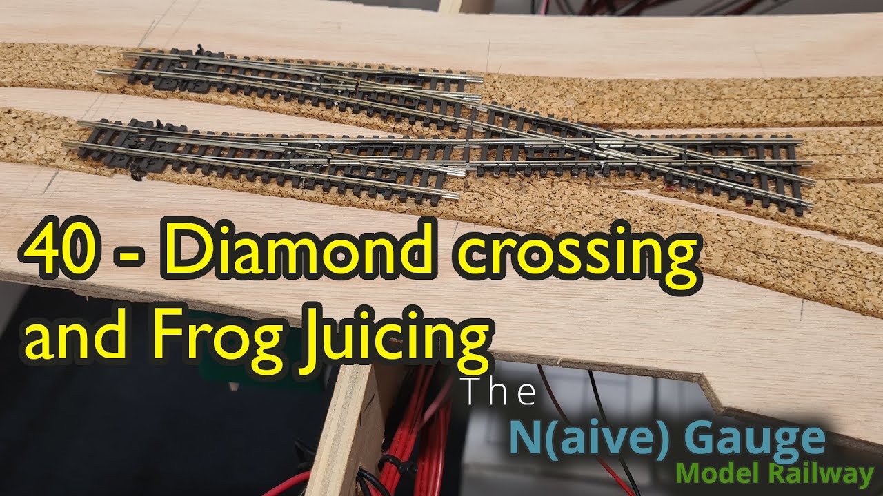 40 Diamond Crossing track laying