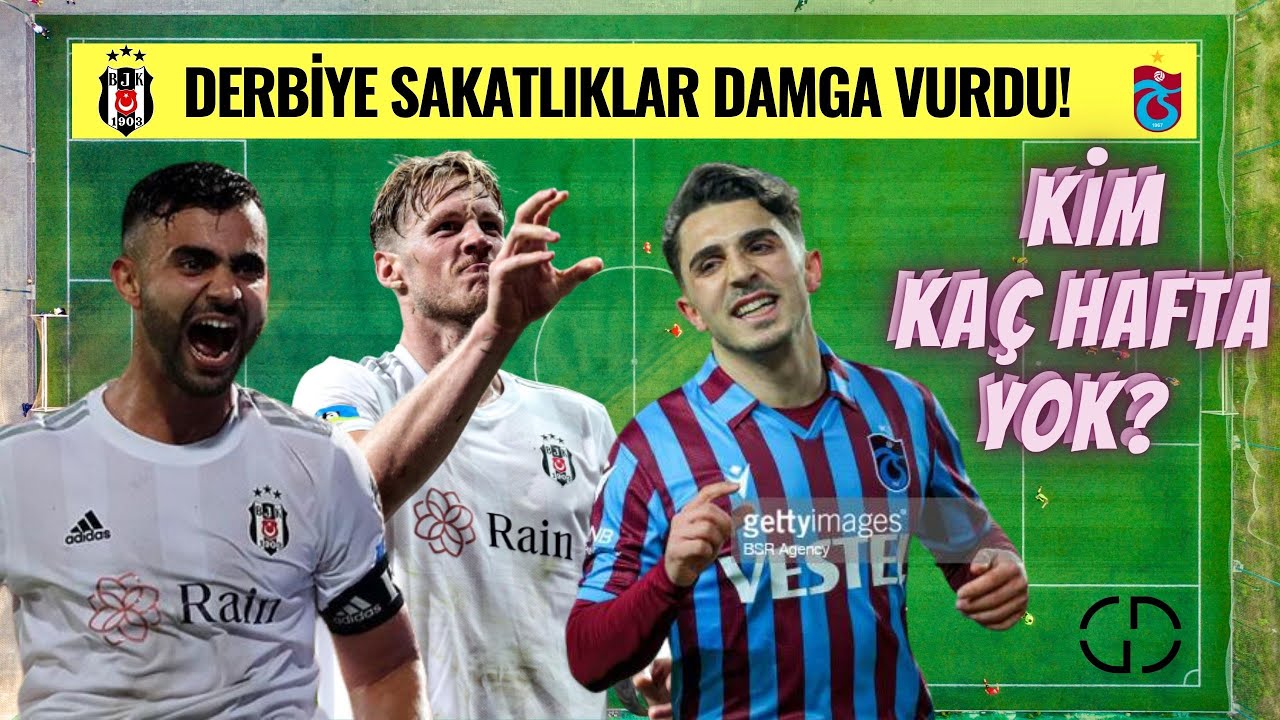 Beşiktaş Trabzonspor Derbisine Sakatlıklar Damga Vurdu! #beşiktaş #trabzonspor