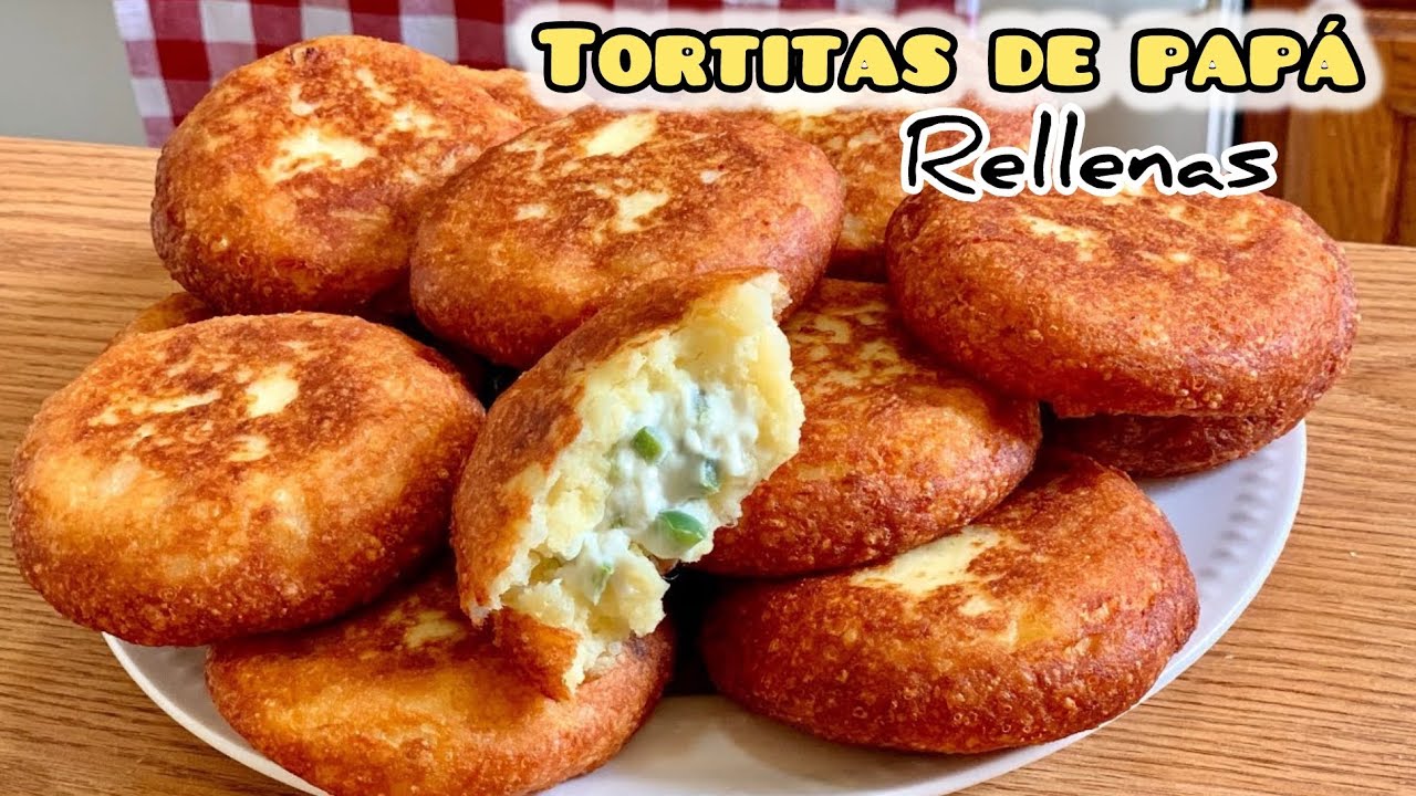 TORTITAS DE PAPA 🥔 rellenas de queso crema y jalapeños 😋
