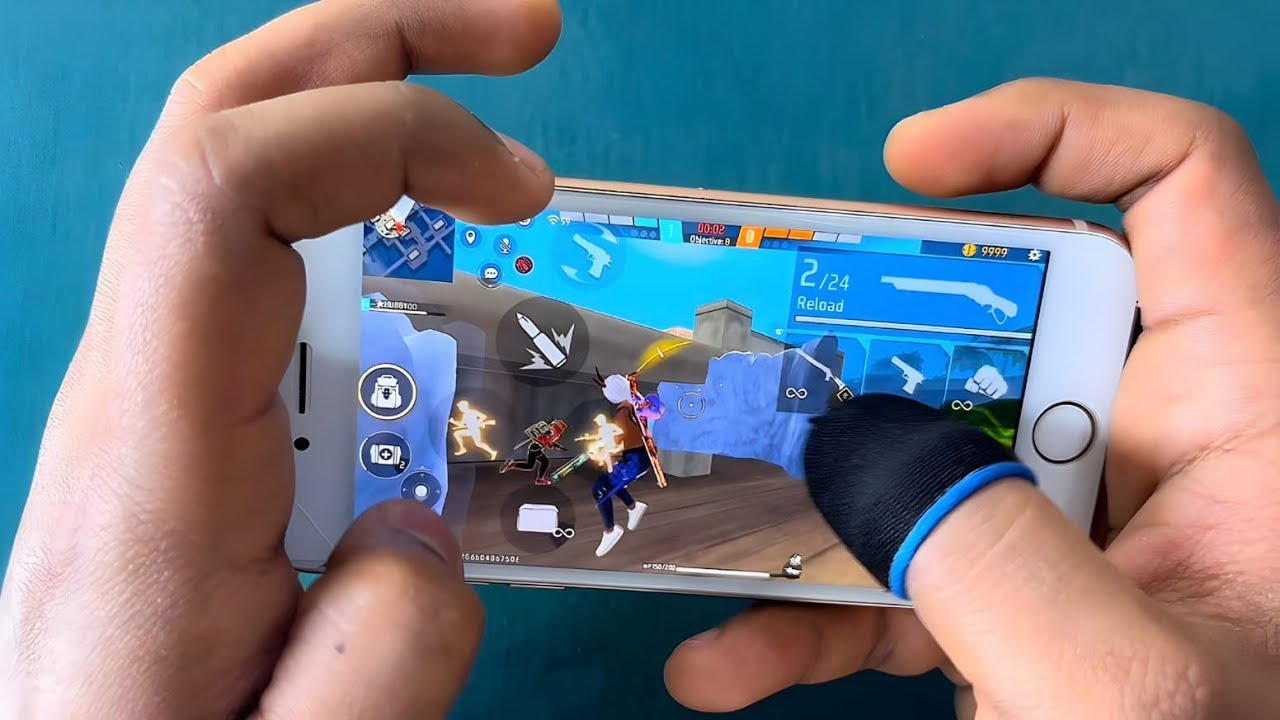 🎮 iPhone 8 Free Fire 1v4 Custom Gameplay – Crazy EPIC Moments!🔥⚡️