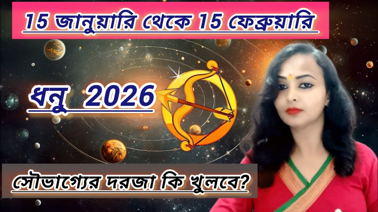 ধনু রাশি 15 জানুয়ারি থেকে 15 ফেব্রুয়ারি। dhanu rashi। sagittarius 