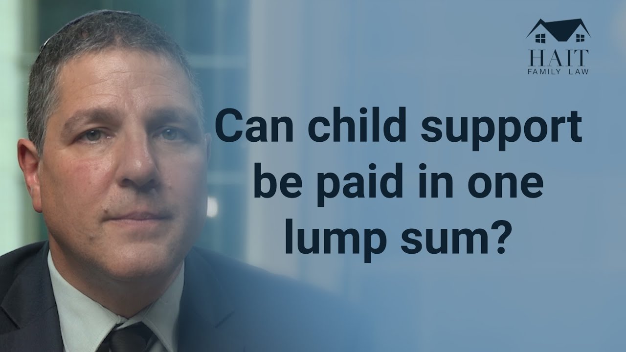 Can child support be paid in one lump sum?