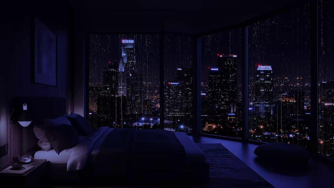 Regnerische Stadtnächte ☔🌃 Sanfter Stadtregen am Fenster für tiefen Schlaf und Entspannung
