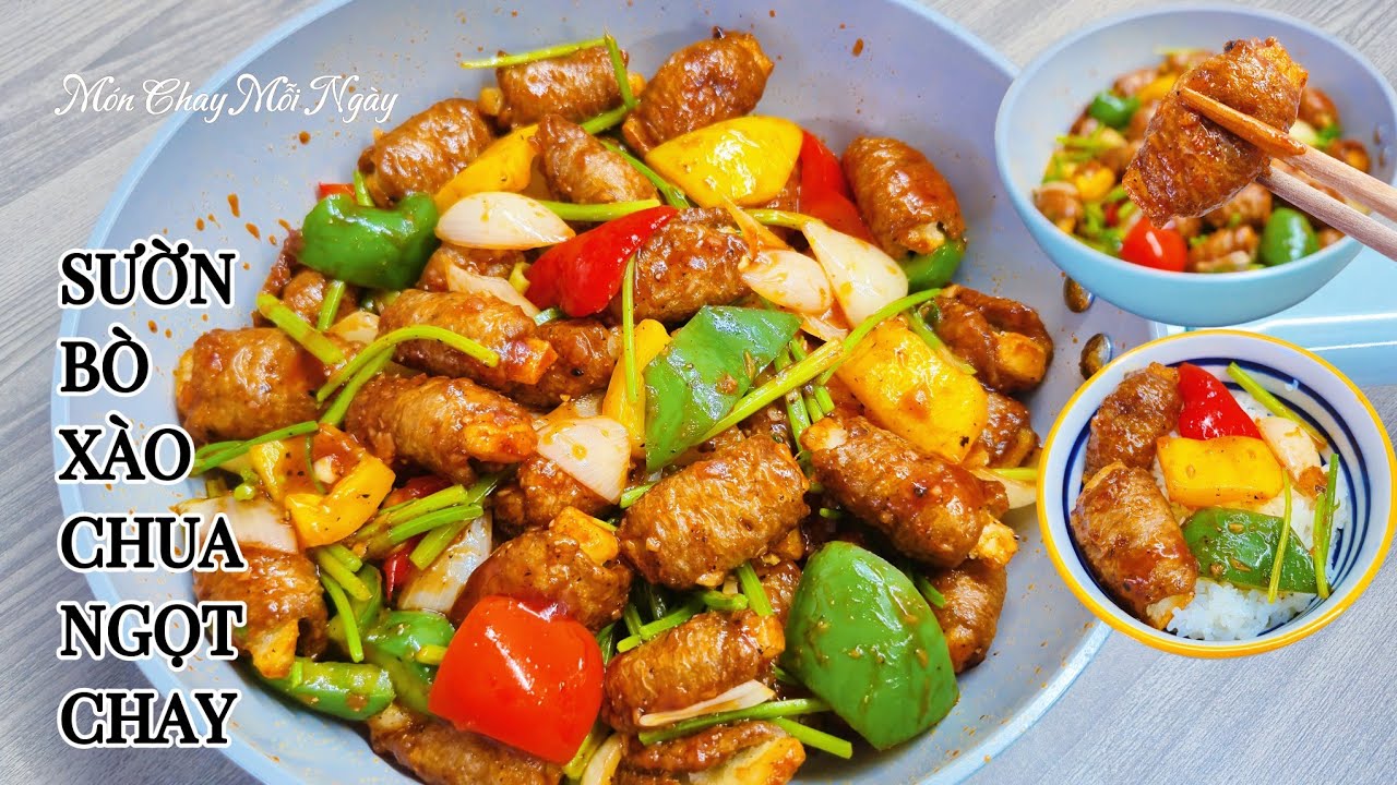 SƯỜN XÀO CHUA NGỌT CHAY| Món Chay Mỗi Ngày| Vegetarian