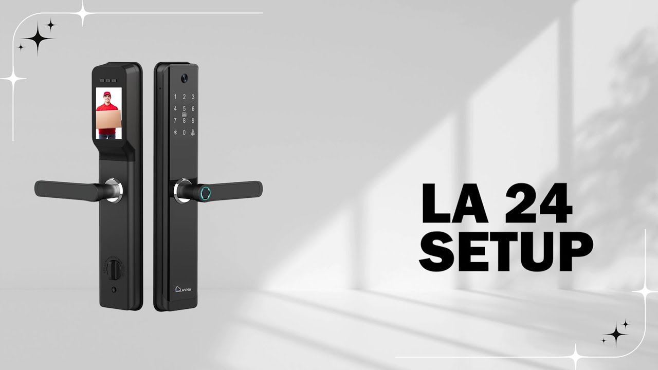 LAVNA Smart LA24 Camera + WiFi + Bluetooth Lock (Setup Video)