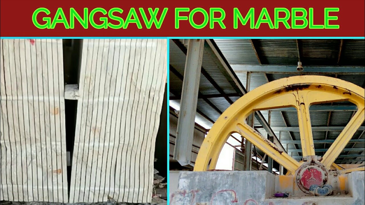 Gangsaw for marble block cutting machine// 47 cutting blades