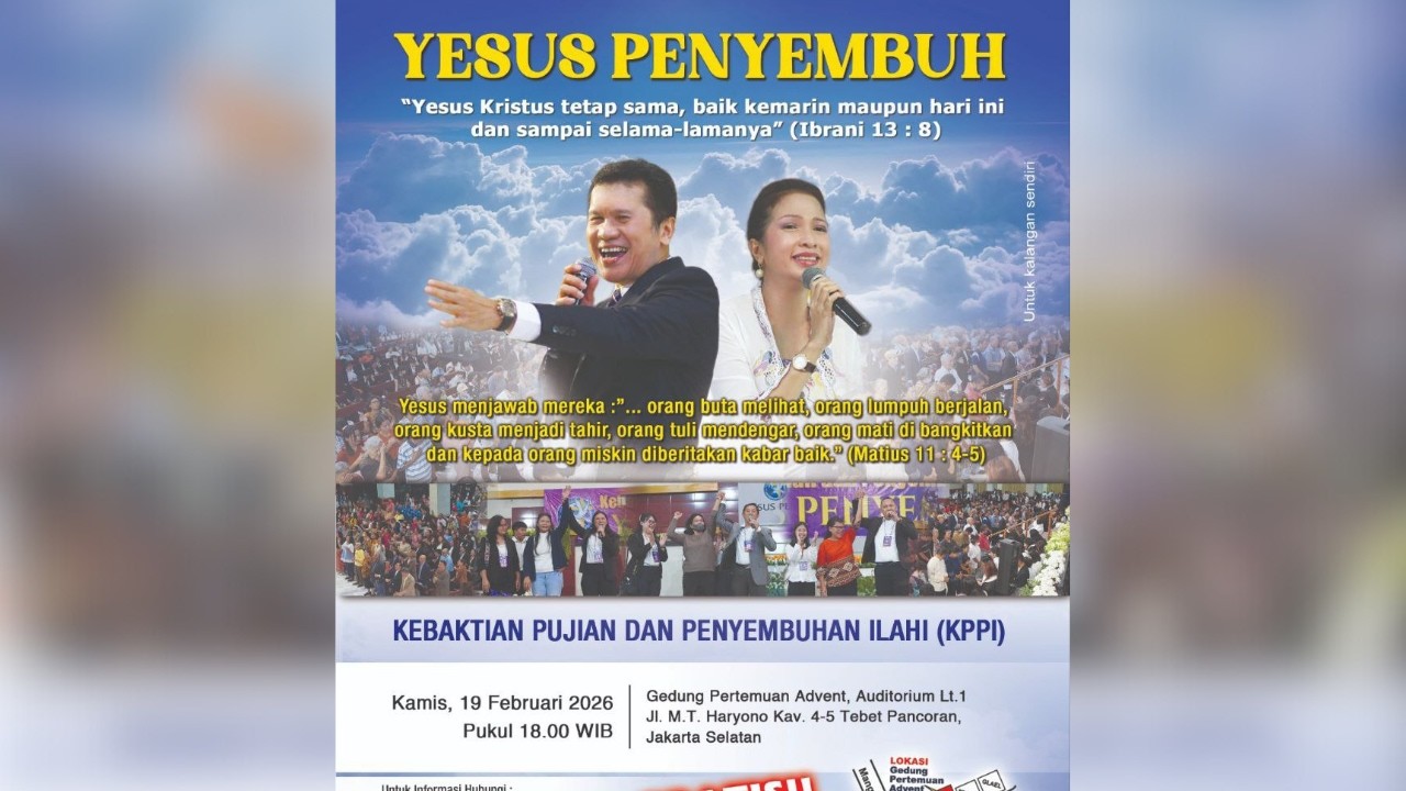 Hadirilah KPPI Yesus Penyembuh 19 Februari 2026