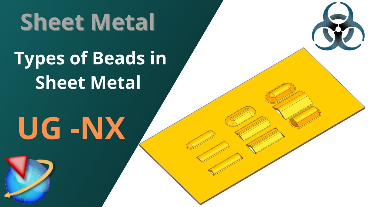 Siemens Unigraphics NX-Sheet Metal || Функция бусин || Все типы бусин