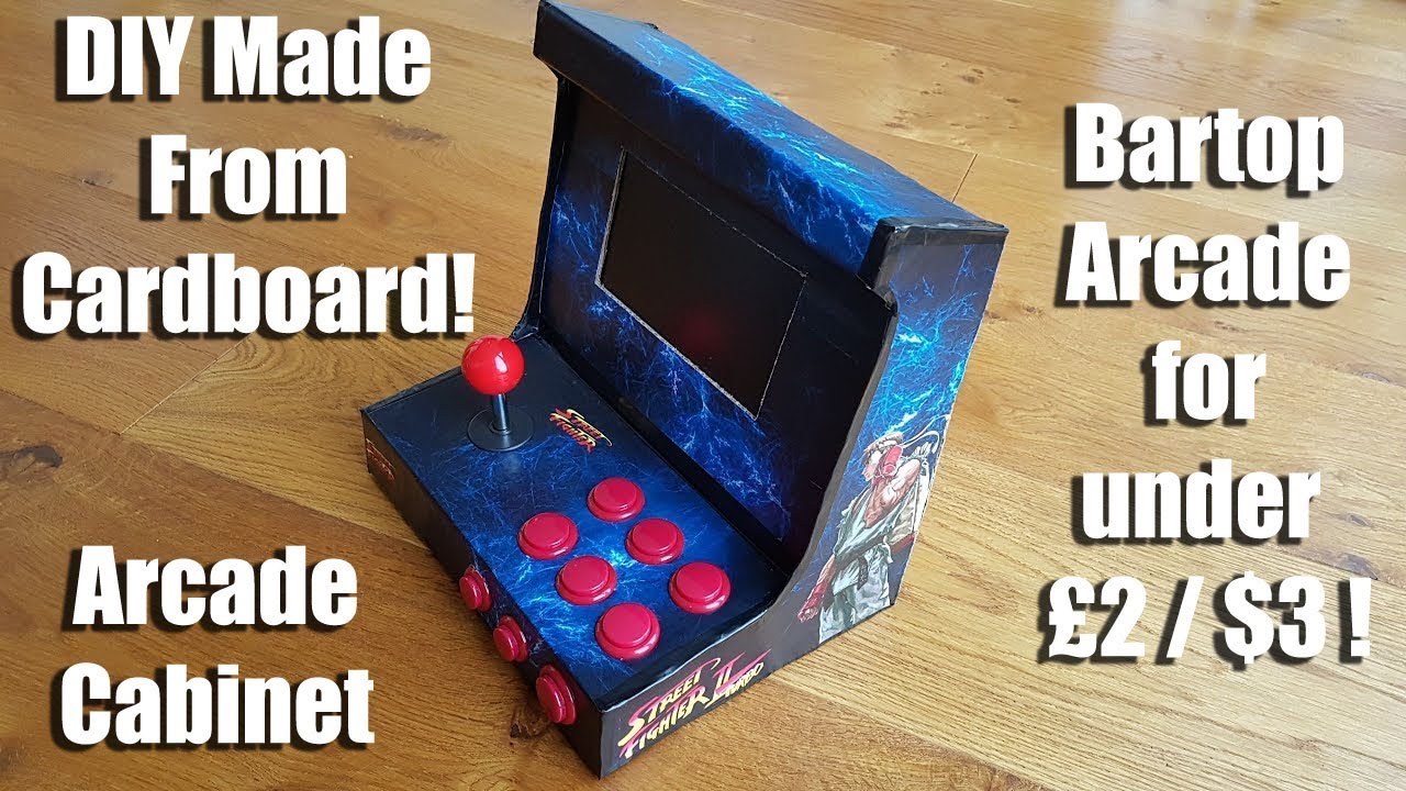 How To: Make an awesome Arcade Cabinet / Bartop Arcade for under &pound;2 / $3 !