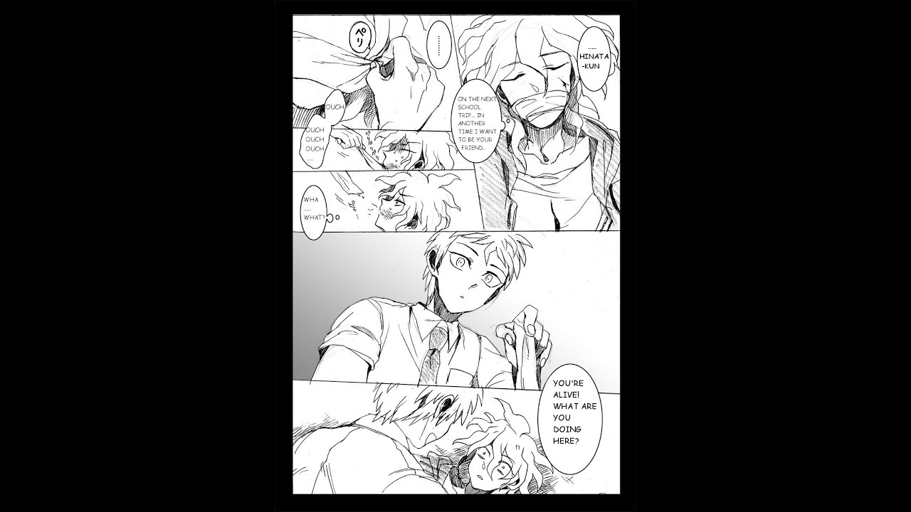ENGLISH | KomaHina Doujinshi :: White Monster | Nagito Komaeda x Hajime Hinata | Boy x Boy