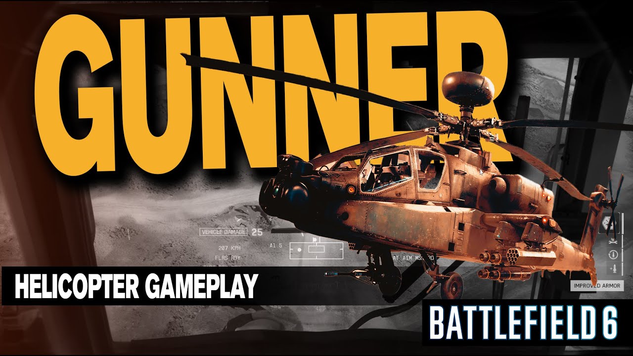Battlefield 6 - GUNNER | EDITED GAMEPLAY | HELICOPTER