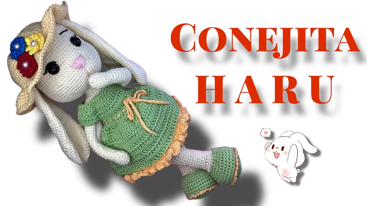 CONEJA HARU AMIGURUMI 1/3 #conejaacrochet #conejafacildehacer #tutorialconejaamigurumi