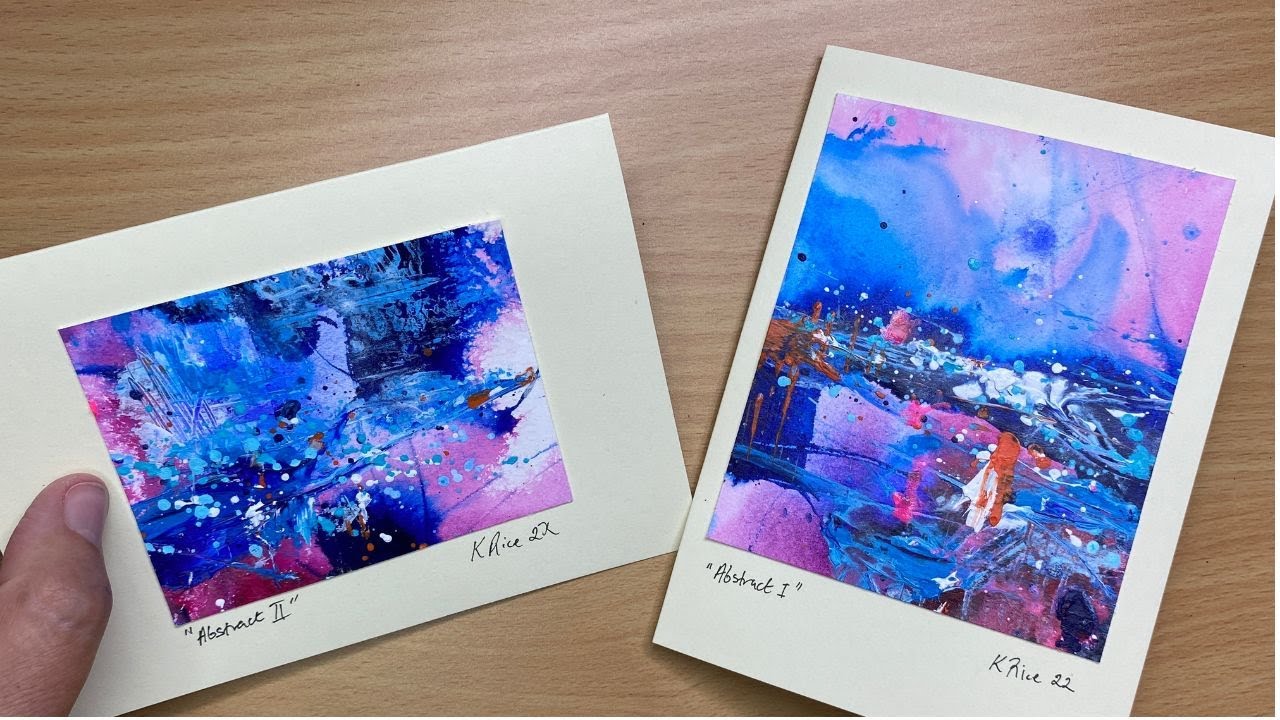 Fun Homemade Cards Using Acrylic Paint