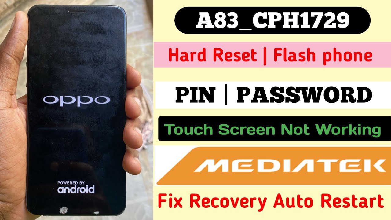 Como recuperar OPPO A83  e desbloquear código(Flash)✔️