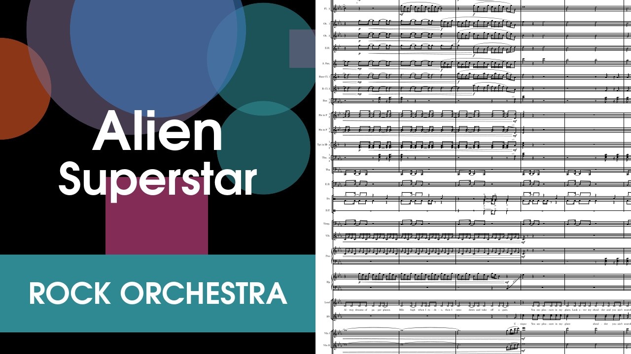 Alien Superstar for Rock Orchestra Score Video
