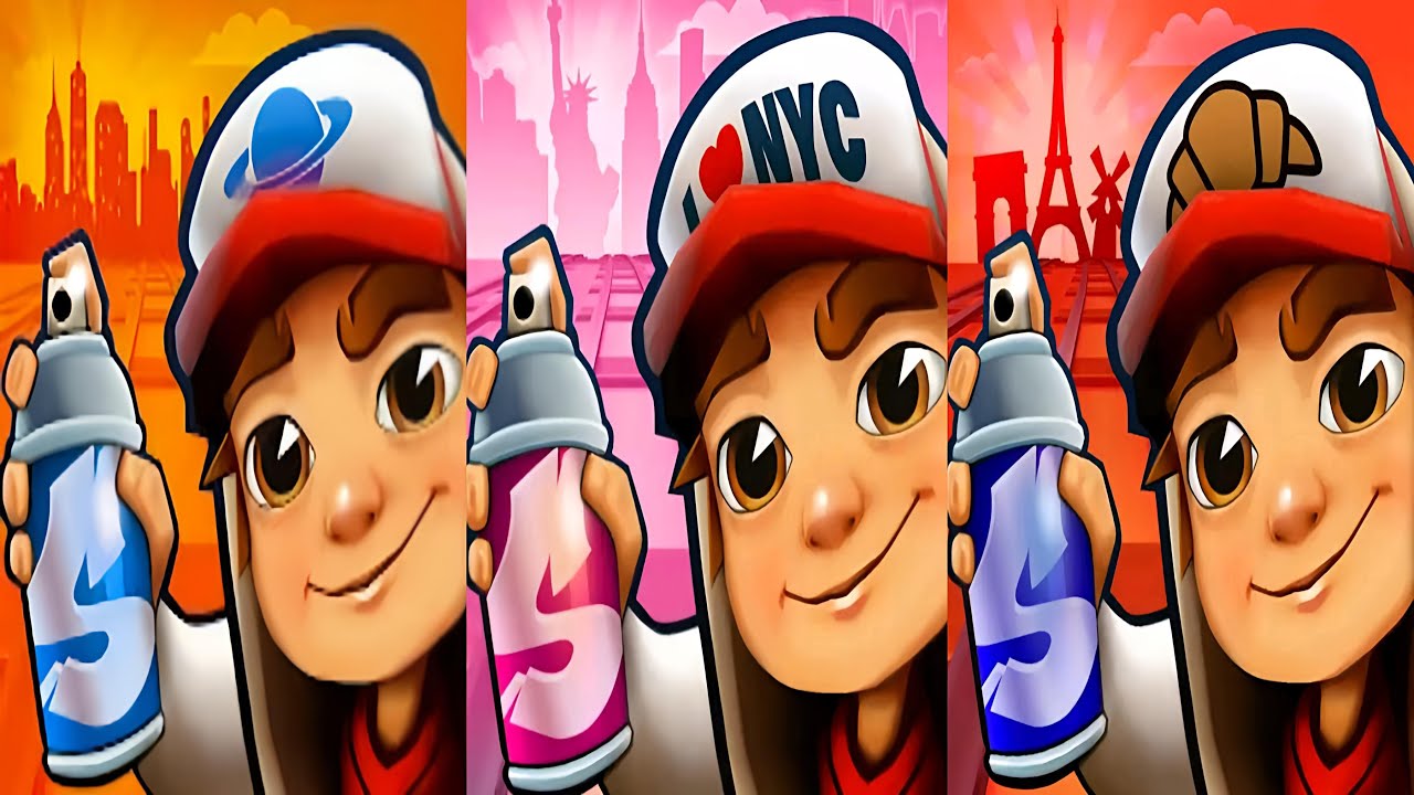 Subway Surfers : Paris 2021 🆚 Houston 2021 🆚 New York 2021
