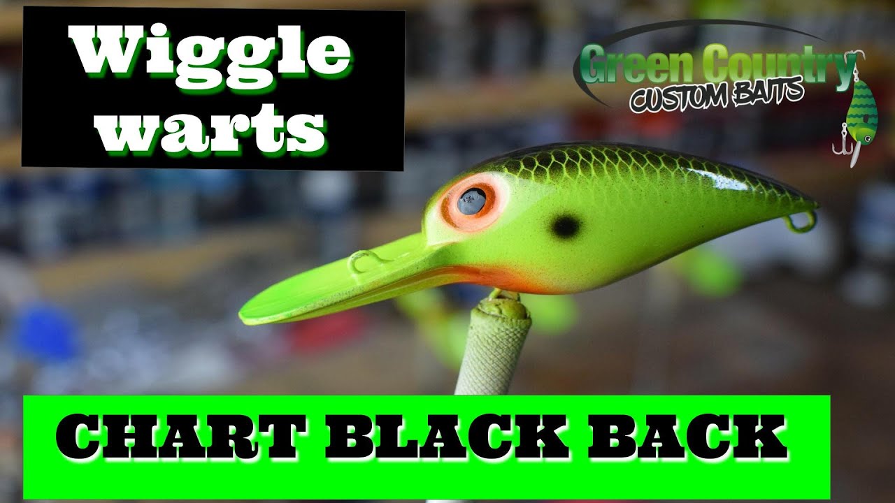 Pre-Rapala Wiggle Wart custom painting the chartreuse black back shad.