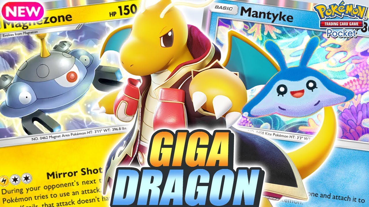 GIGA DAMAGE ! DRAGONITE EX Can One Shot MEGAS ! - Pokemon TCG Pocket