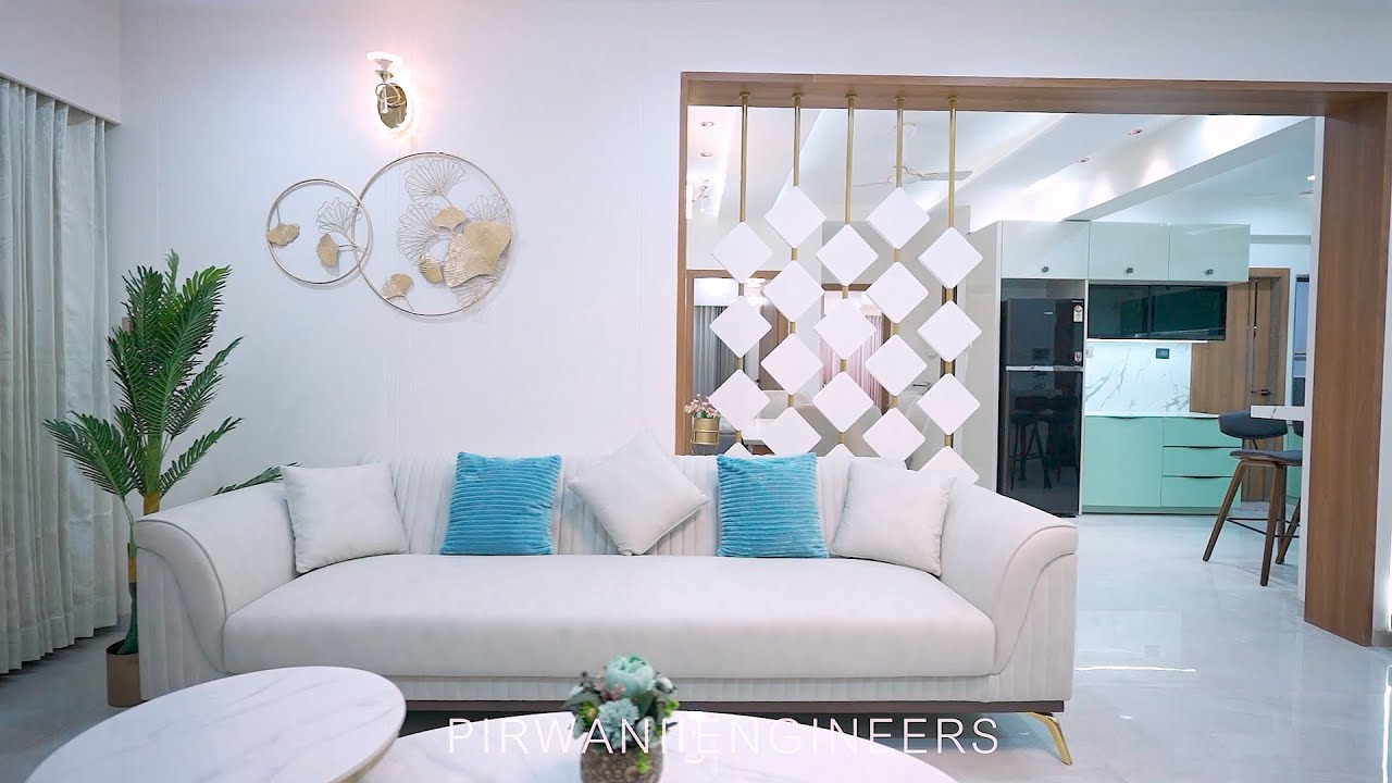 3BHK Interior Design | Turnkey Project | Pirwani Engineers | Seventh Heaven | Ahmedabad