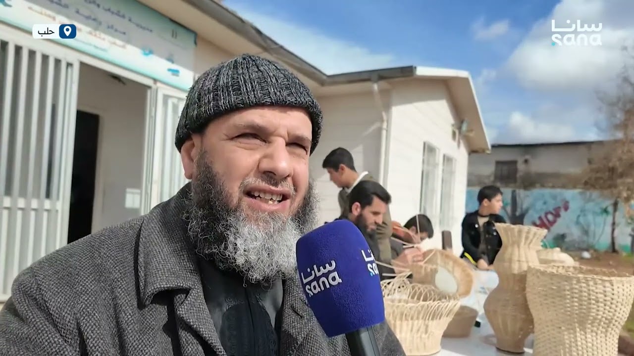 معرض في مدينة أعزاز بريف حلب يجمع إبداعات المكفوفين ونتاجاتهم تحت إشراف مديرية الرياضة والشباب