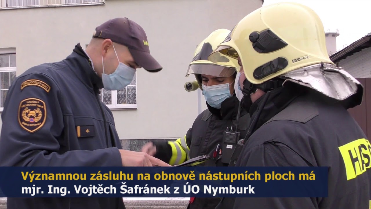 Obnovené nástupní plochy pro požární techniku v Poděbradech a Nymburce