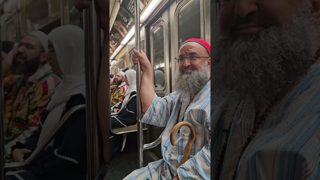 حصري ولأول مرة من قلب قطار الأنفاق نيويورك ذكر الله، السماع الصوفي بصوت الشيخ محمد فوزي الكركري