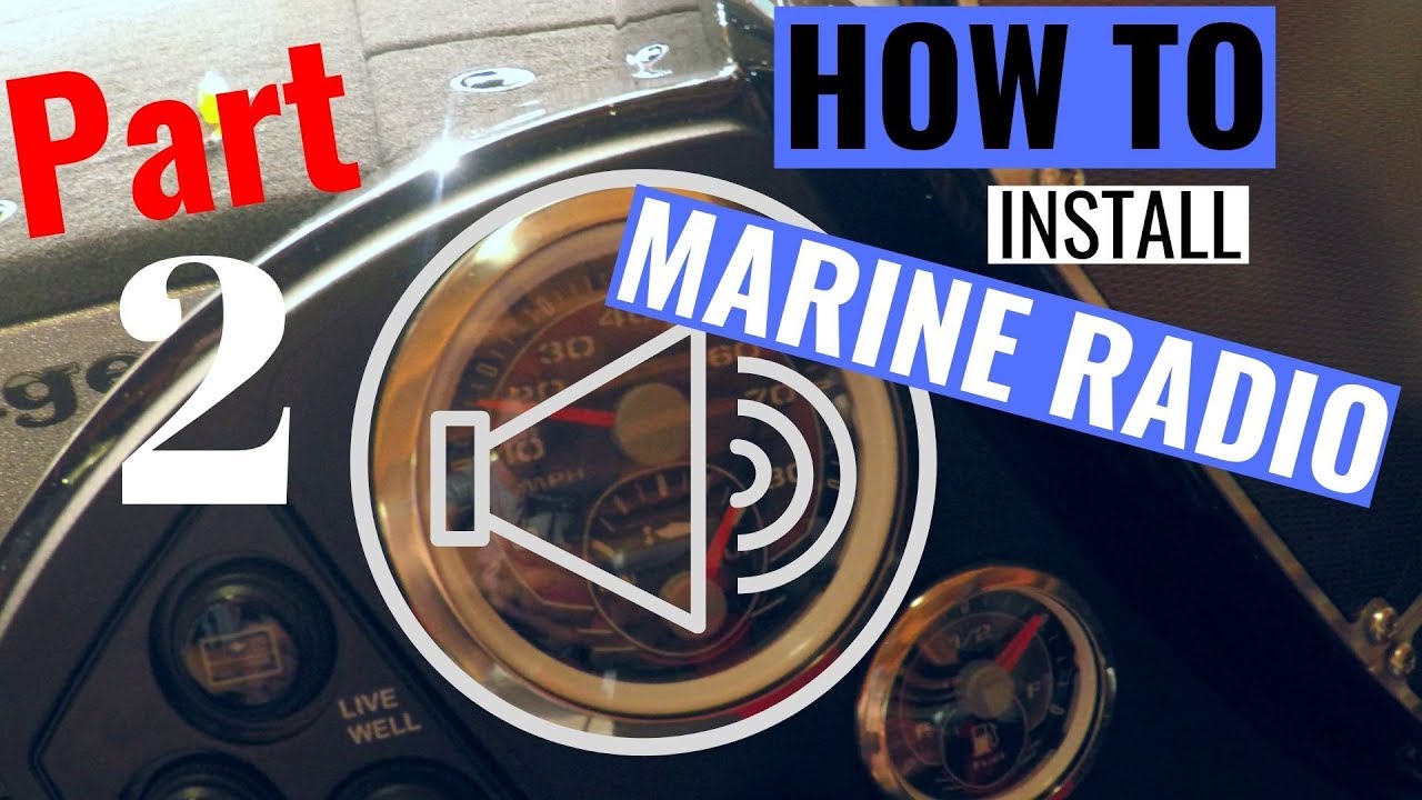 MARINE RADIO install RANGER z118c BASS BOAT. Pt 2