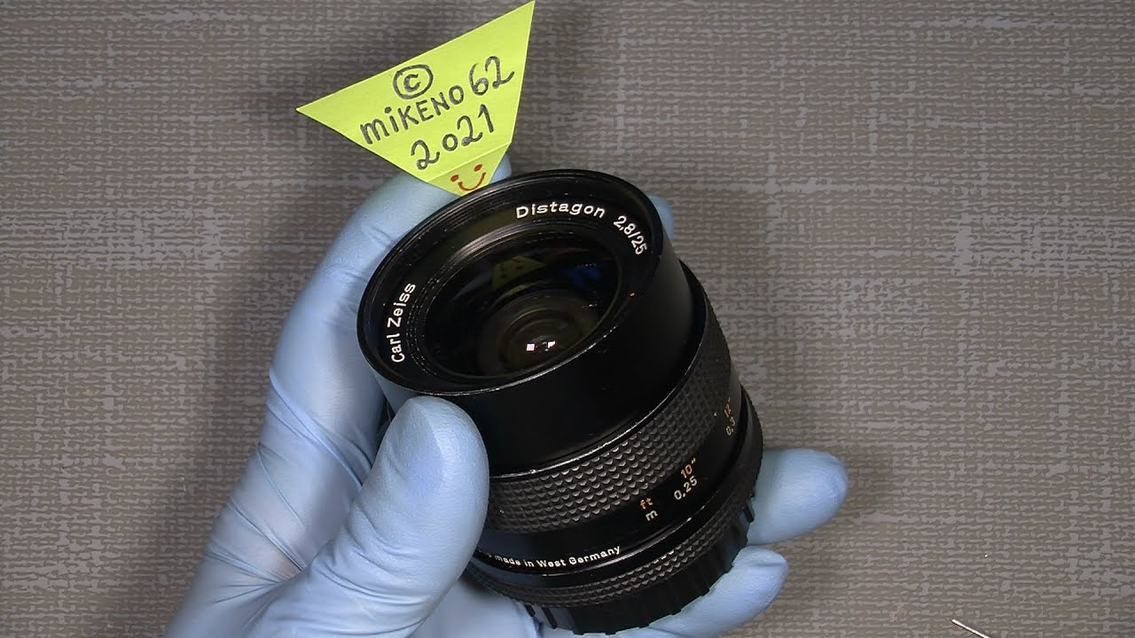 Как настроить фокус на бесконечность в Carl Zeiss Distagon 2.8/25 T* для крепления Contax Yashica