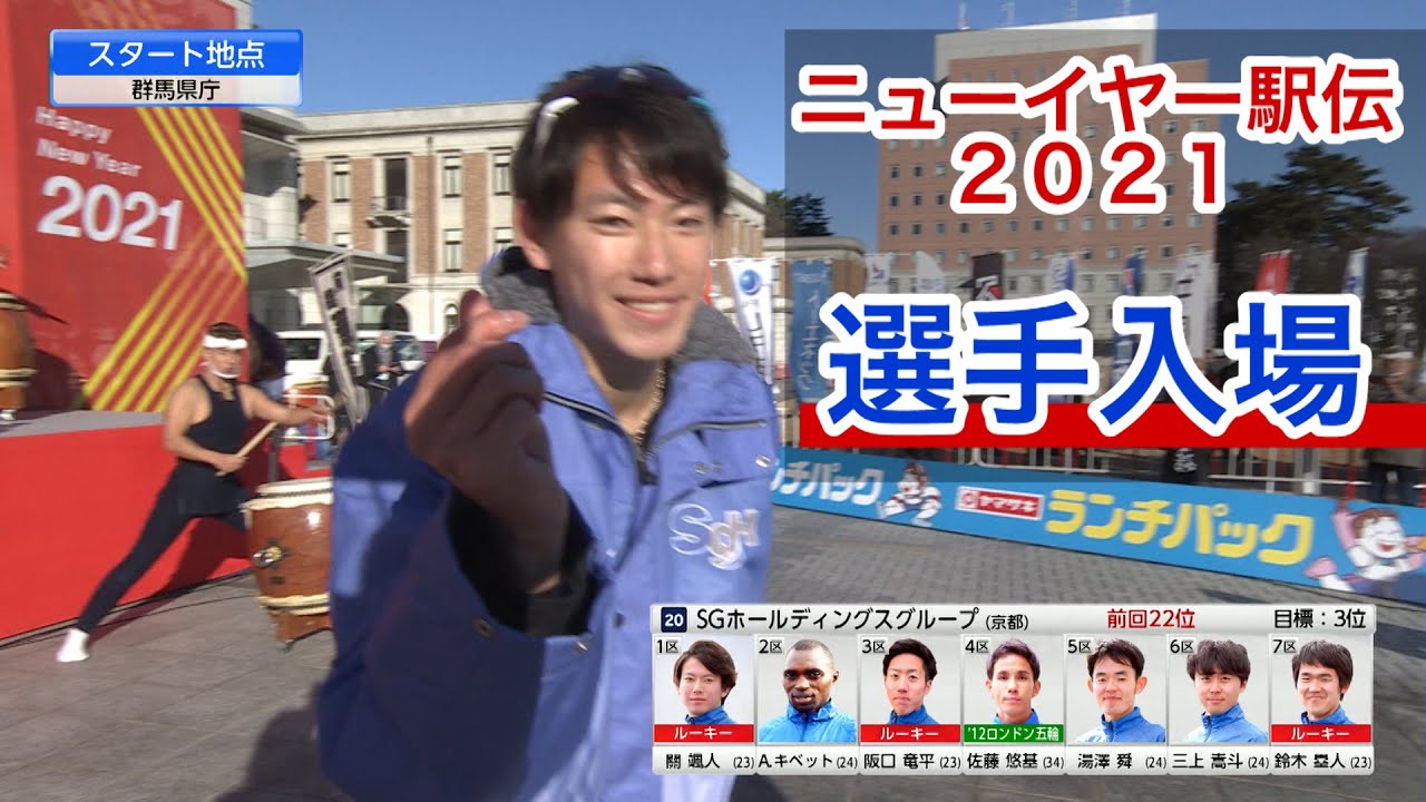 ニューイヤー駅伝2021／1区選手入場パフォーマンス（全チーム紹介ノーカット）