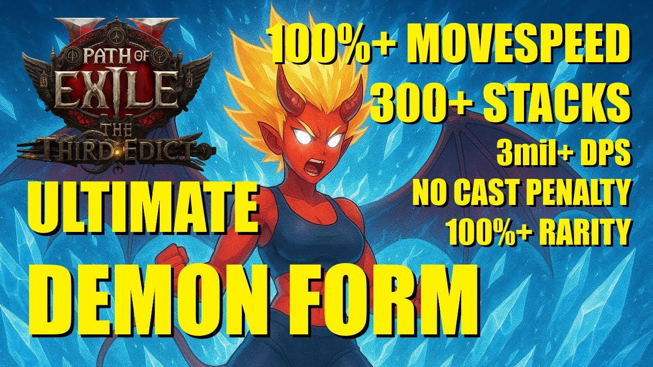 Ultimate Demon Form Infernalist Build Guide - Tecrod - 300+ Stacks - 100% movespeed - PoE2 0.3