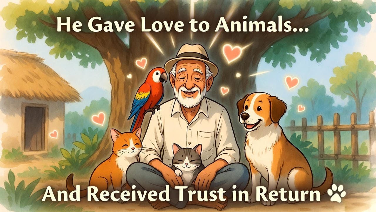 The Old Man Who Loved Animals Unconditionally – A Beautiful Lesson in Love & Trust