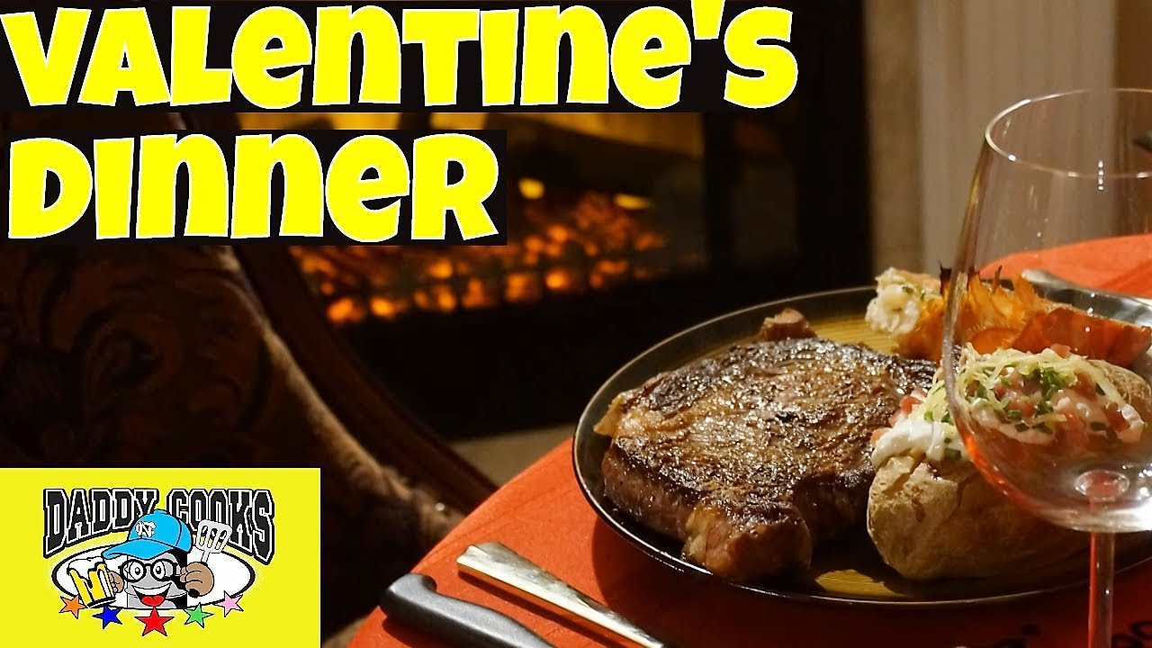 The Most Romantic Valentine's Dinner for my Wife - Steak and Lobster