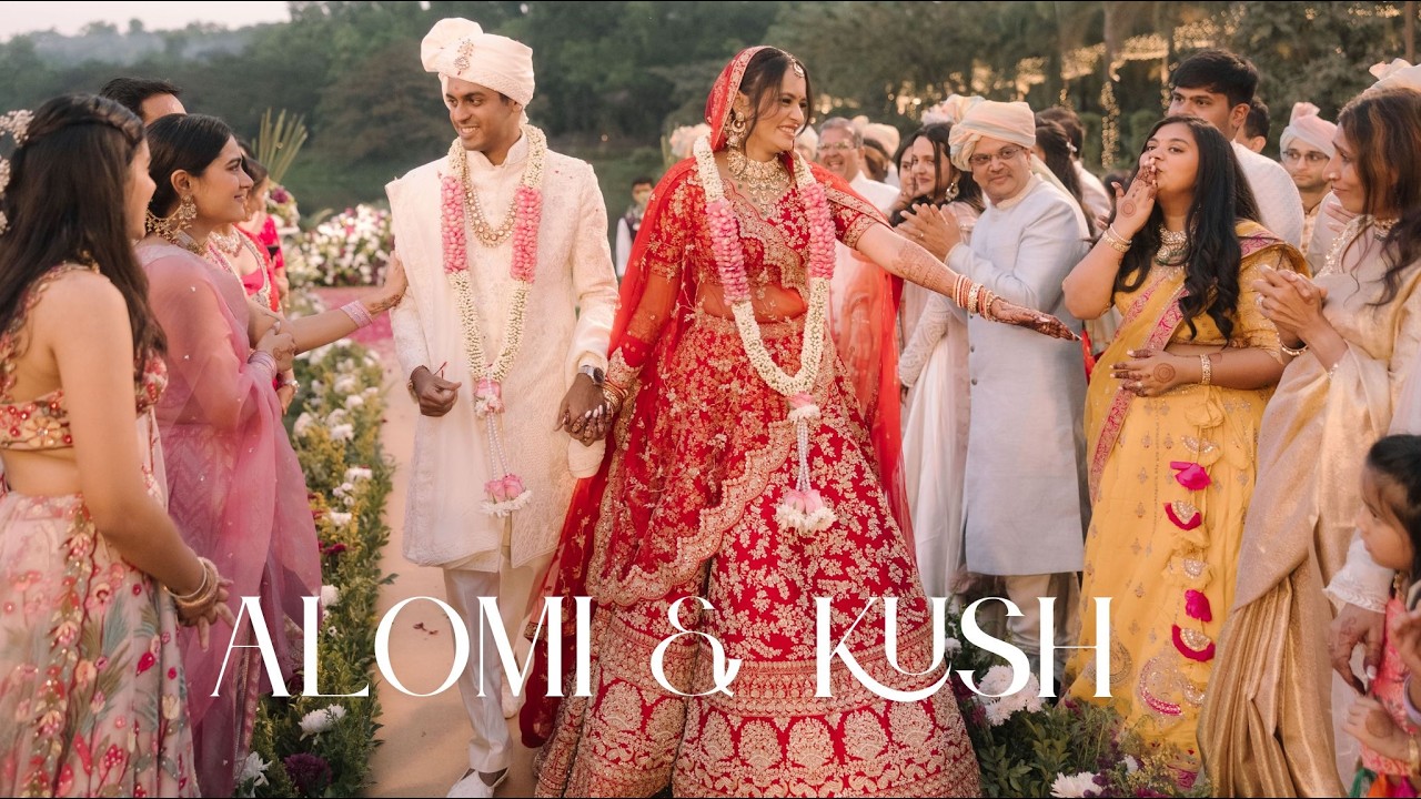 ALOMI & KUSH // Wedding Highlight // Gujarati Wedding  // Oleander Farms, Karjat